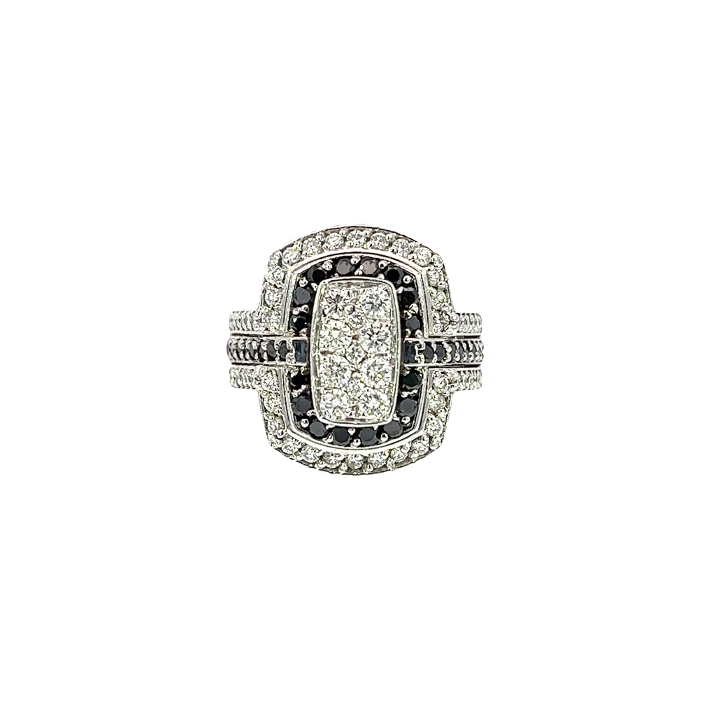 14K White Gold Diamond Fashion Ring