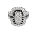 14K White Gold Diamond Fashion Ring