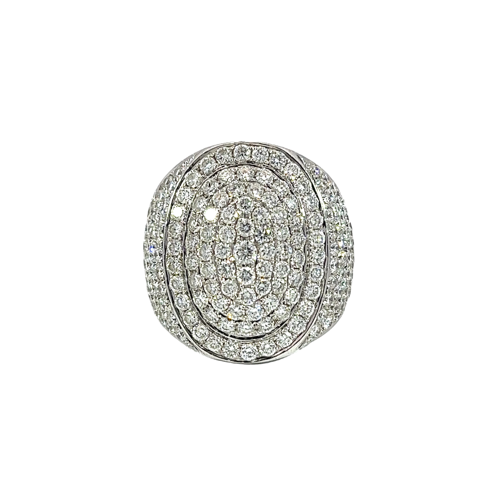 14K White Gold Diamond Cocktail Ring