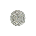 14K White Gold Diamond Cocktail Ring