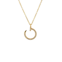 14K Yellow Gold Diamond Pendant