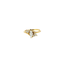 14K Yellow Gold Diamond Fashion Ring
