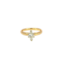 14K Yellow Gold Diamond Engagement Ring