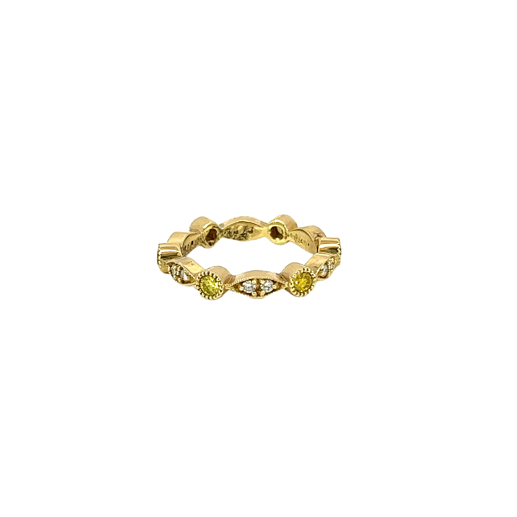 14K Yellow Gold Diamond Ring