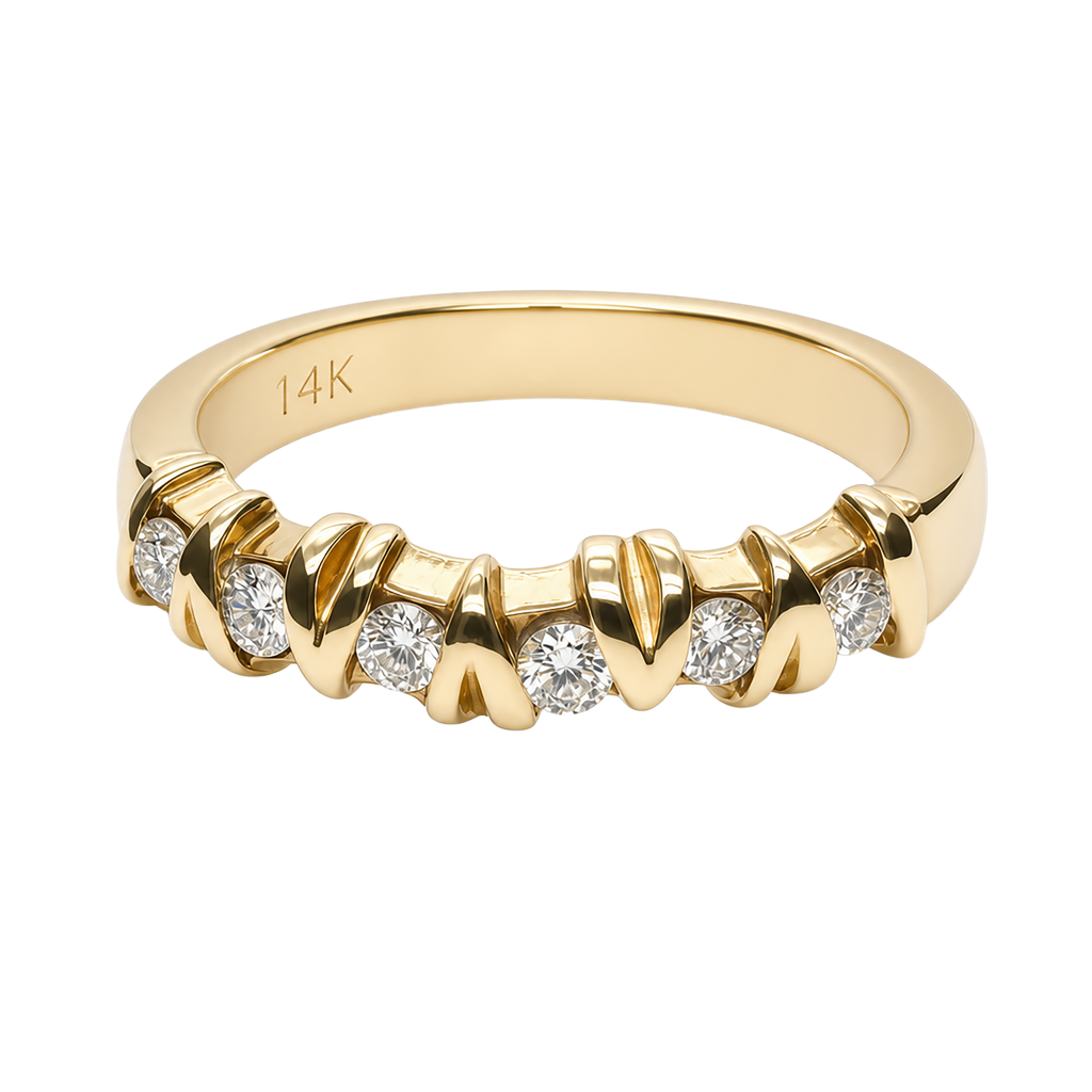 14K Yellow Gold Diamond Ring