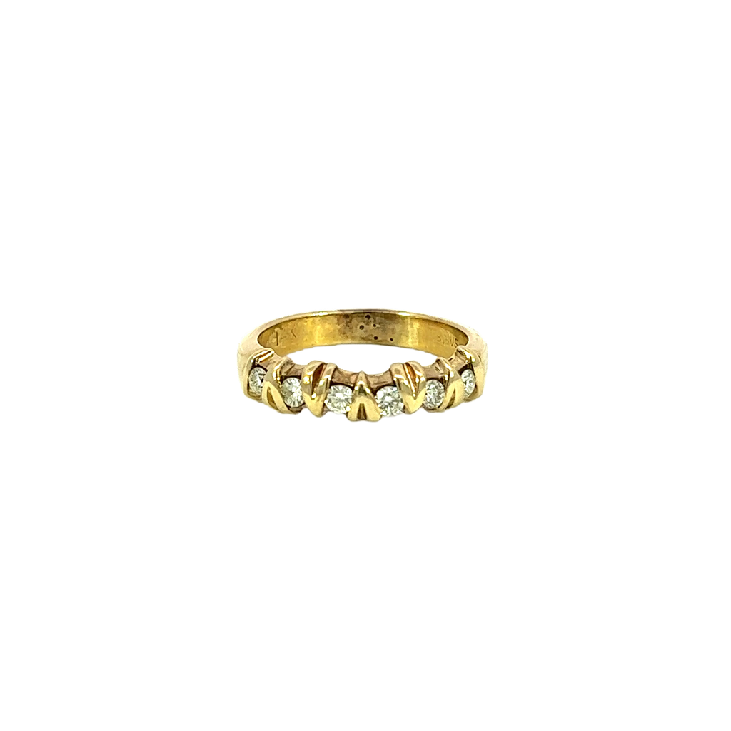 14K Yellow Gold Diamond Ring