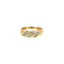 14K Yellow Gold Diamond Fashion Ring