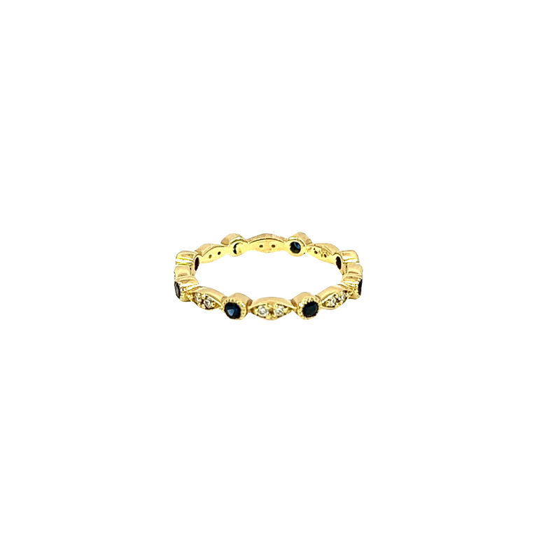 14K Yellow Gold Sapphire Stackable Ring
