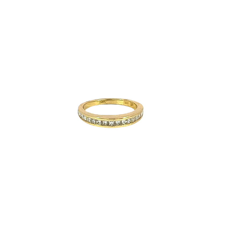 14K Yellow Gold Diamond Wedding Band Ring