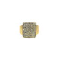 14K Yellow Gold Diamond Cocktail Ring
