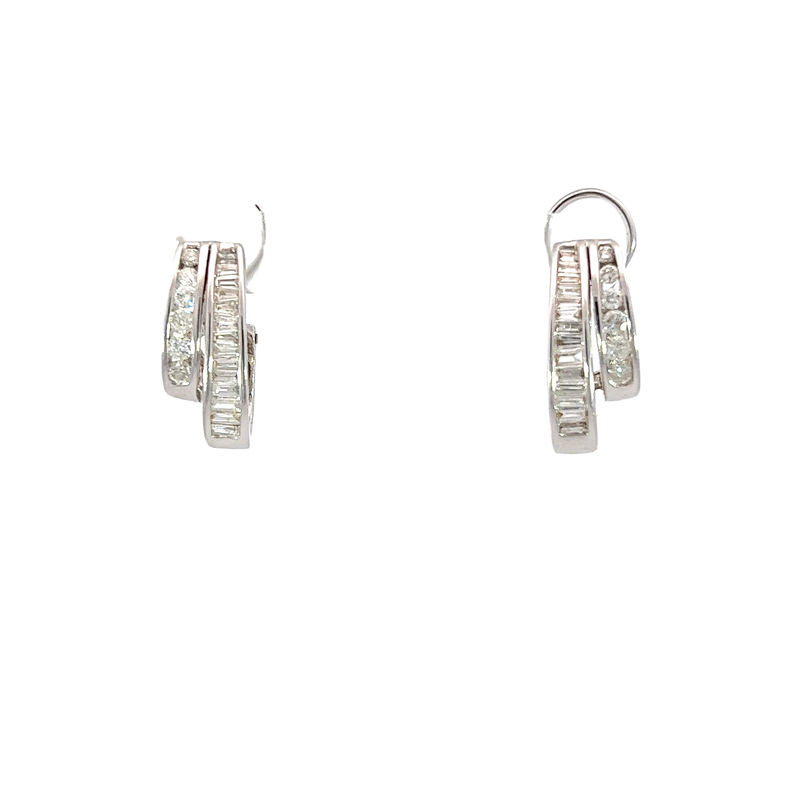 14K Yellow Gold Diamond Earrings