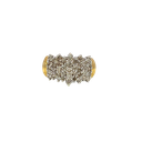 14K Yellow Gold Diamond Cocktail Ring