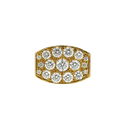 14K Yellow Gold Diamond Cocktail Ring