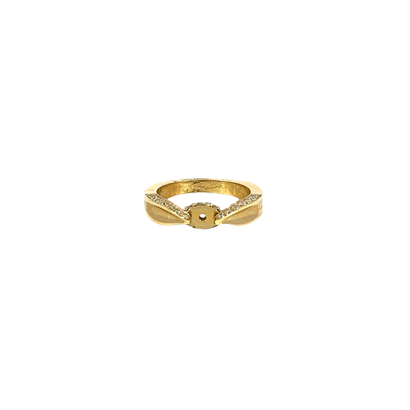 14K Yellow Gold Engagement Diamond Ring