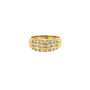 14K Yellow Gold Diamond Cocktail Ring