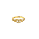 14K Yellow Gold Diamond and Diamond Ring