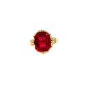 14K Yellow Gold Ruby Cocktail Ring