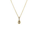 14K Yellow Gold Diamond Pendant