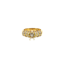 14K Yellow Gold Diamond Fashion Ring