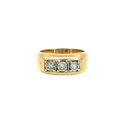 14K Yellow Gold Diamond Men's Ring