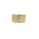 14K Yellow Gold Diamond Cocktail Ring