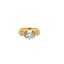 14K Yellow Gold Diamond Engagement Ring