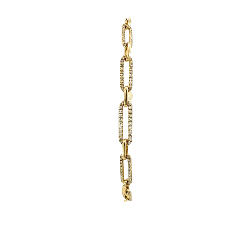 14K Yellow Gold Diamond Bracelet