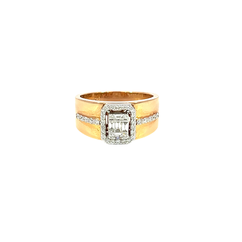 18K Rose Gold Diamond Cocktail Ring