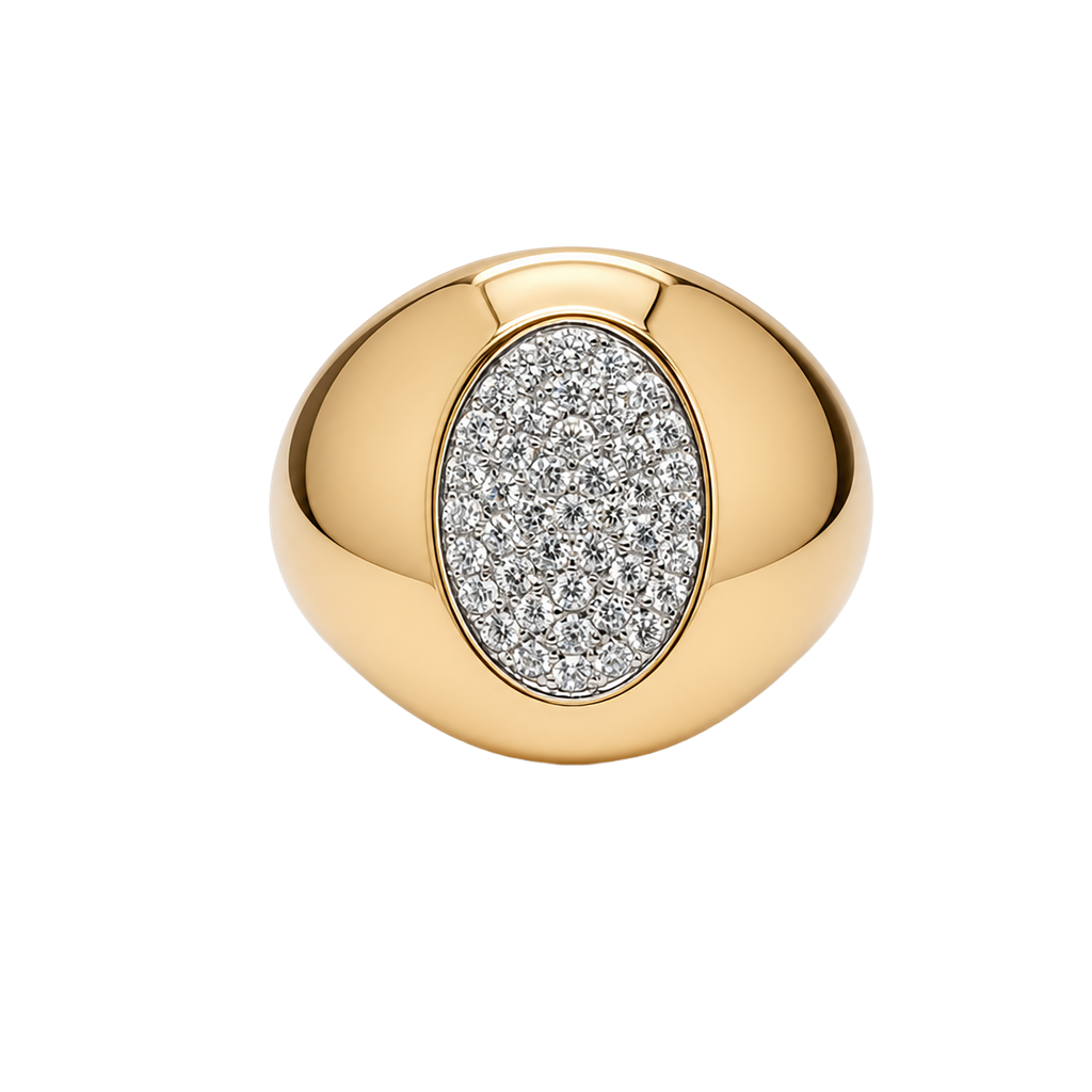 18K Rose Gold Diamond Ring