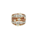 18K Rose Gold Diamond Cocktail Ring