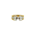18K Two-Tone Gold Diamond Cocktail Ring