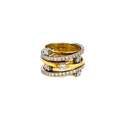 18K Two-Tone Gold Diamond Cocktail Ring