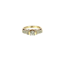 18K Two-Tone Gold Diamond Fashion Ring