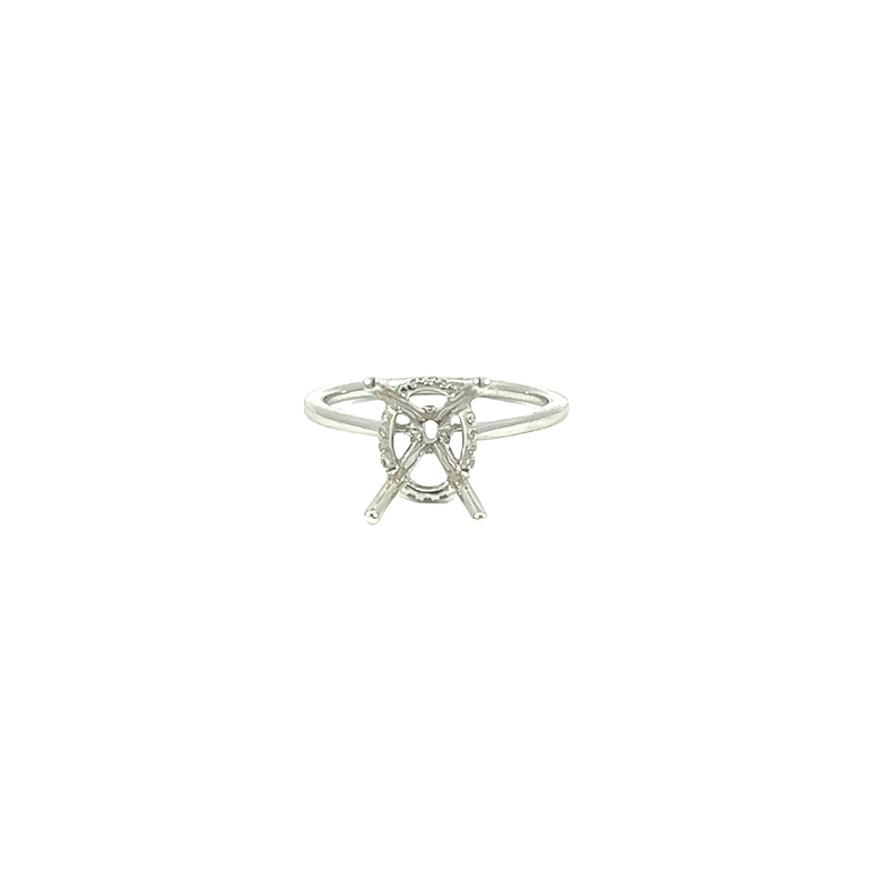 18K White Gold Diamond Engagement Ring