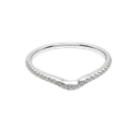 18K White Gold Diamond Band
