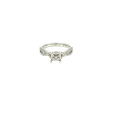 18K White Gold Diamond Engagement Ring