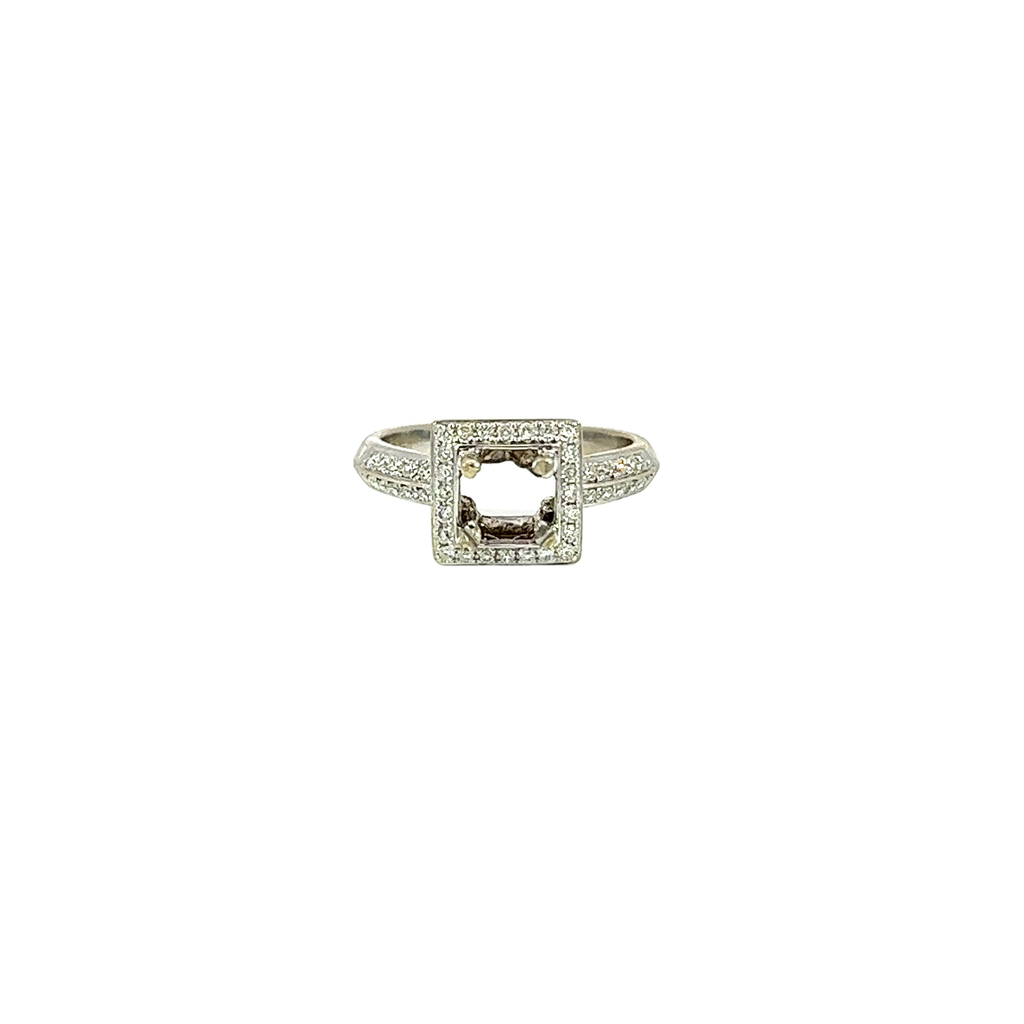 18K White Gold Diamond Ring