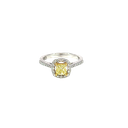 18K White Gold Diamond Engagement Ring