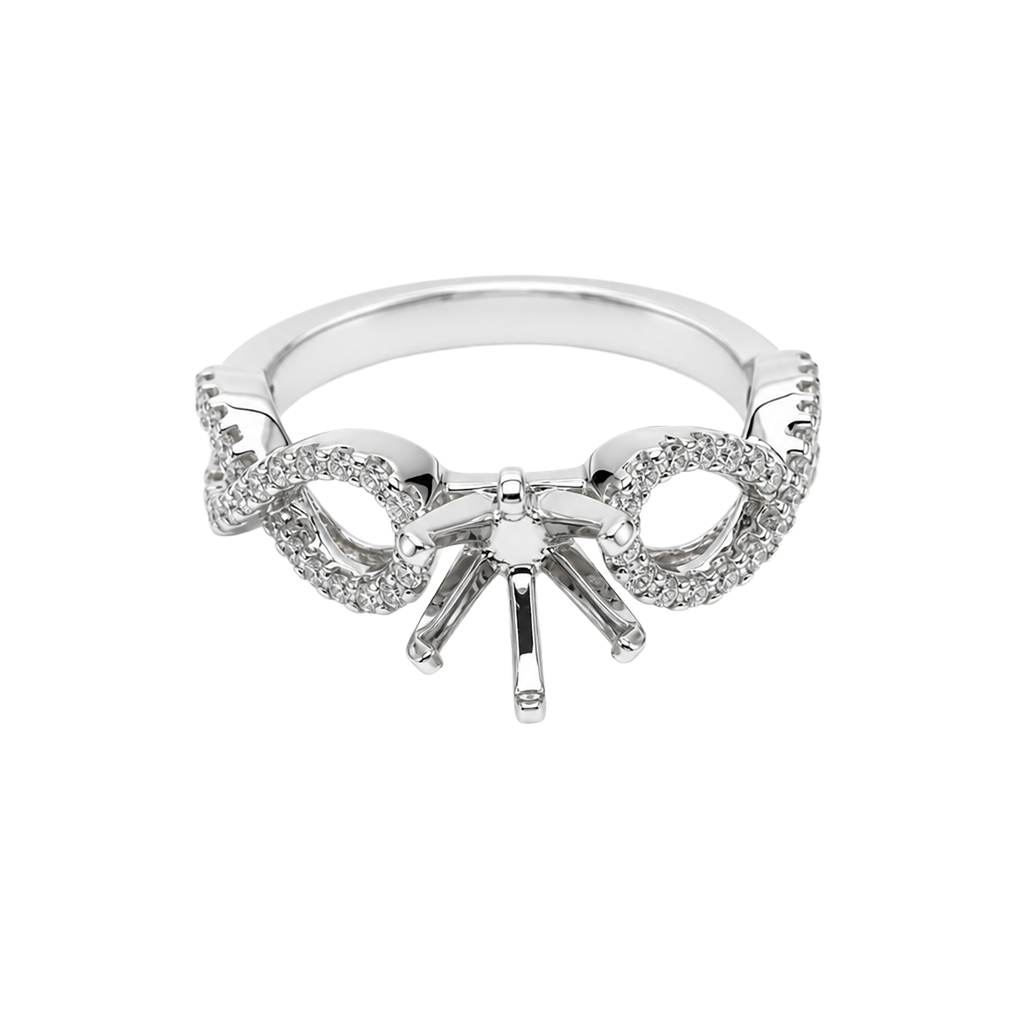 18K White Gold Diamond Engagement and Fashion Ring