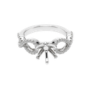 18K White Gold Diamond Engagement and Fashion Ring