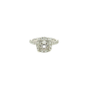 18K White Gold Diamond Engagement Ring