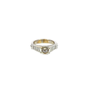 18K White Gold Diamond Engagement Ring