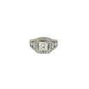 18K White Gold Diamond Engagement Ring