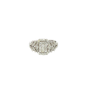 18K White Gold Diamond Engagement Ring