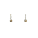14K Two-Tone Gold Diamond Drop Earrings