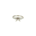 18K White Gold Diamond Engagement Ring