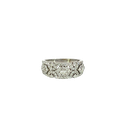 18K White Gold Diamond Band and Fashion Ring