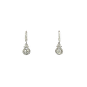 18K White Gold Diamond Earrings