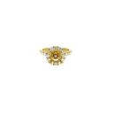 18K Yellow Gold Diamond Engagement Ring