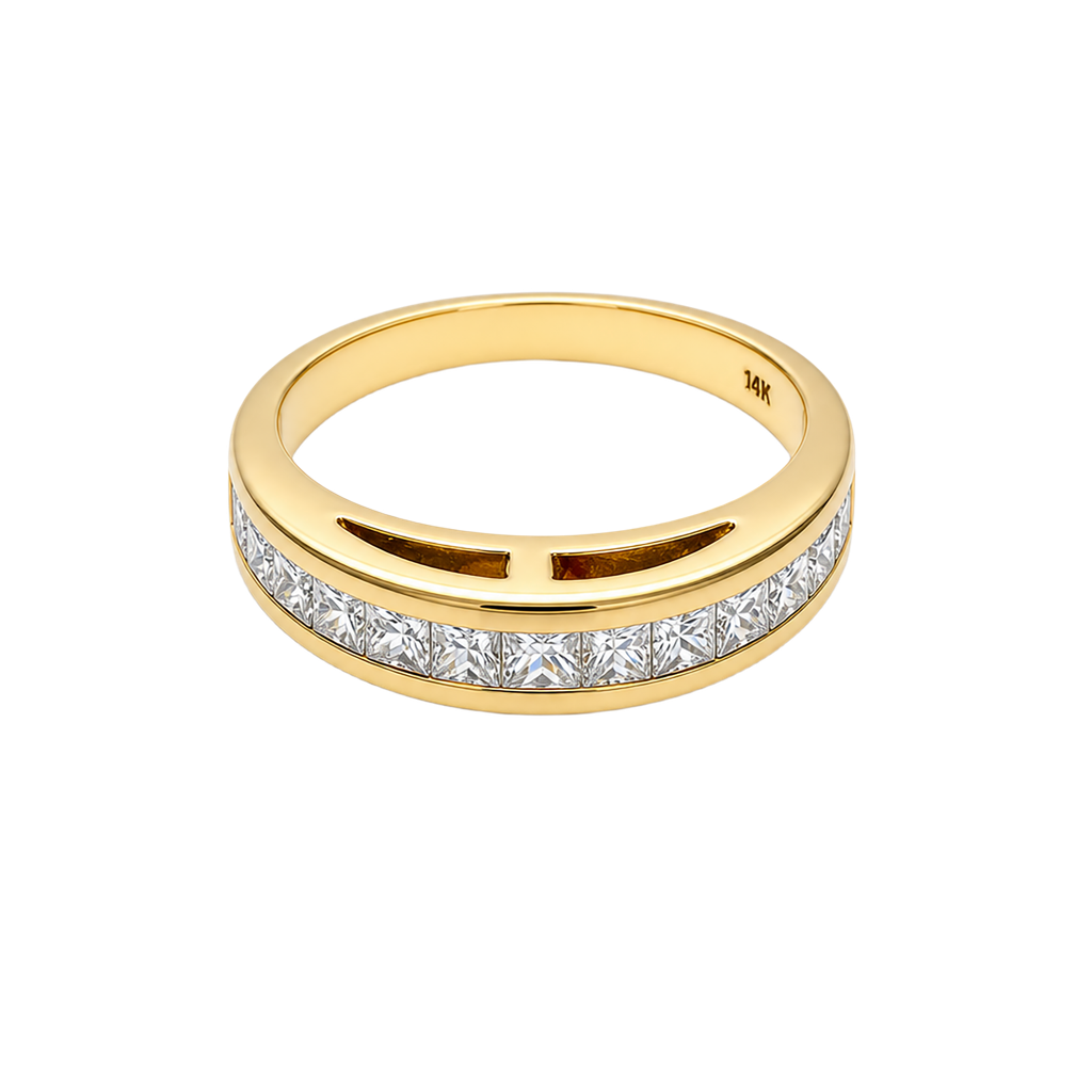 18K Yellow Gold Diamond Band